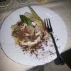 mousse di ricotta, pere e tartufo estivo